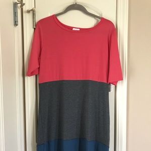 Lularoe Julia Colorblock Dress sz XL NEW